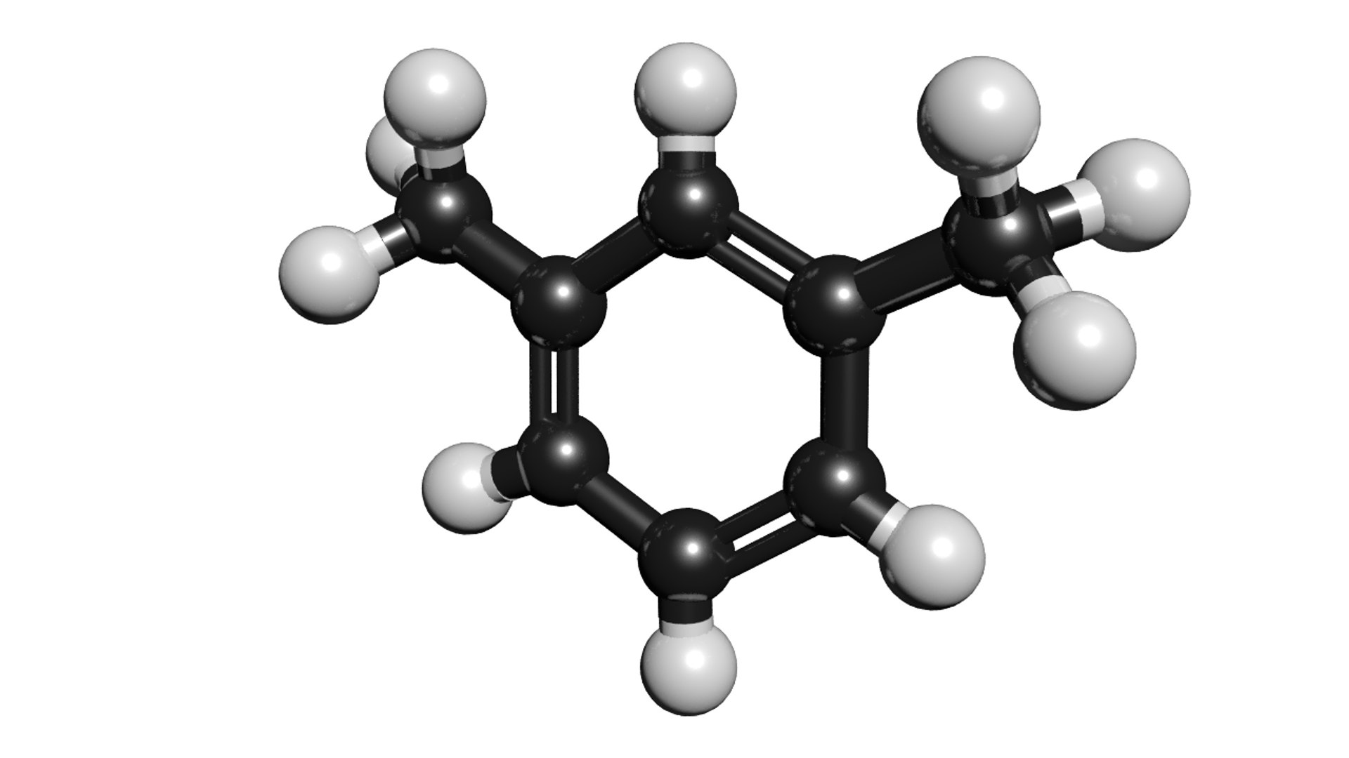 xylene molecule c8h10 3D model https://p.turbosquid.com/ts-thumb/WU/0qzZY3/gqrAPkPg/xylene3/png/1563441975/1920x1080/fit_q87/1a3e46652882b505bd82b00a11347f6a01e11d29/xylene3.jpg