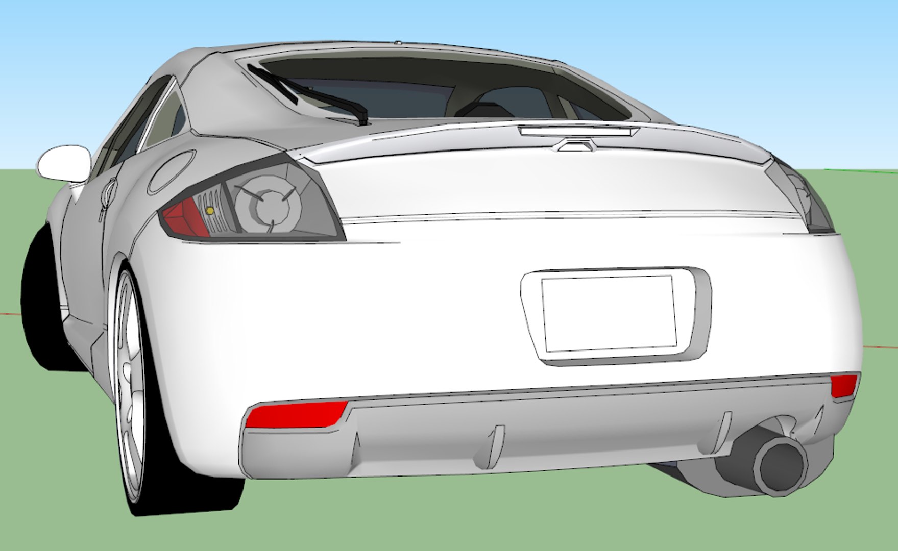 3d Mitsubishi Eclipse Model