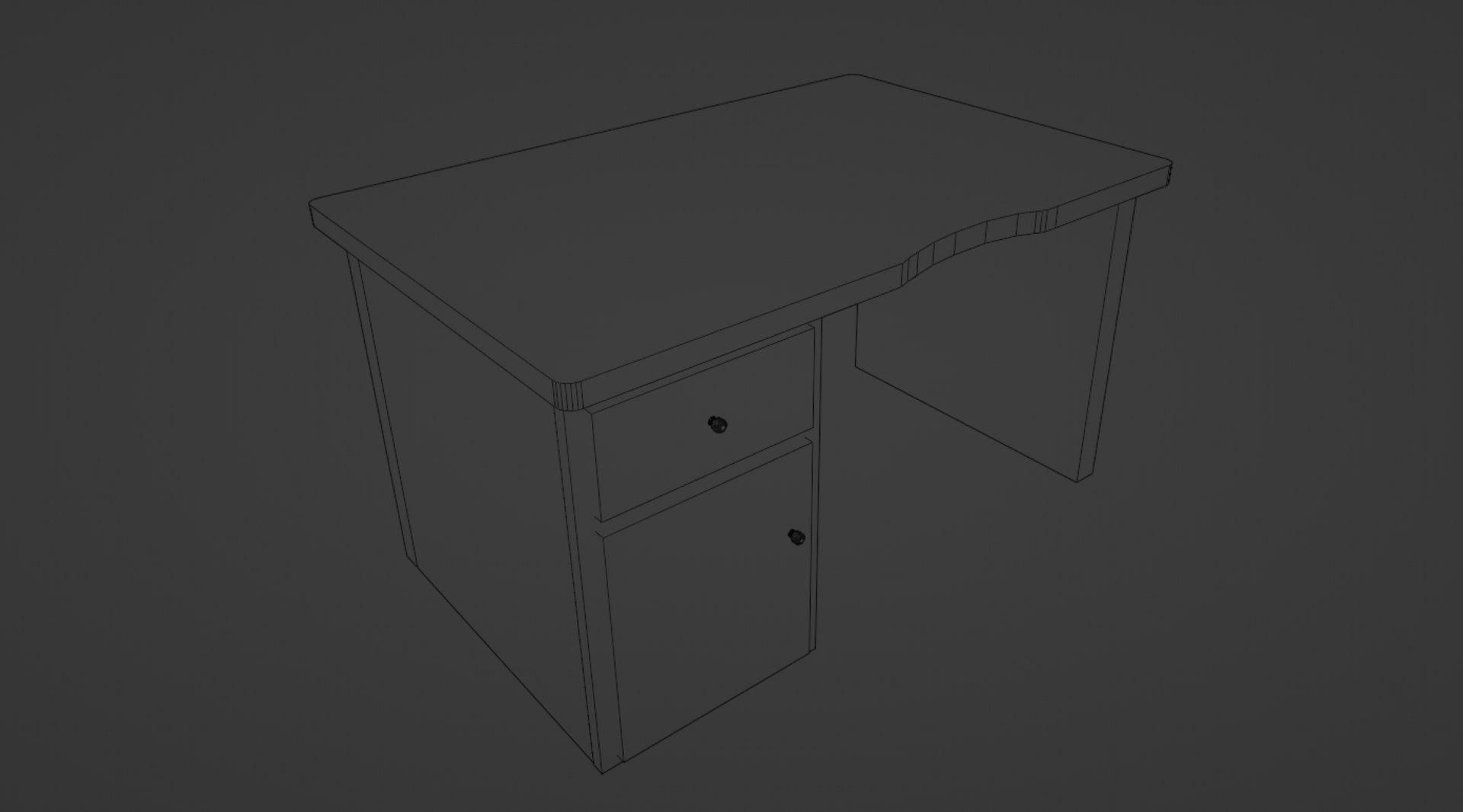 3D Computer Desk - TurboSquid 2238552