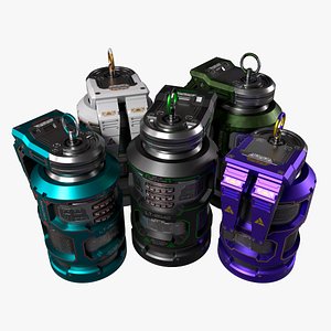 3D model Sci-fi Grenade