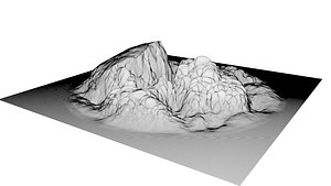 3D model Drag and Drop Terrain Mountain Kit 91 Pieces