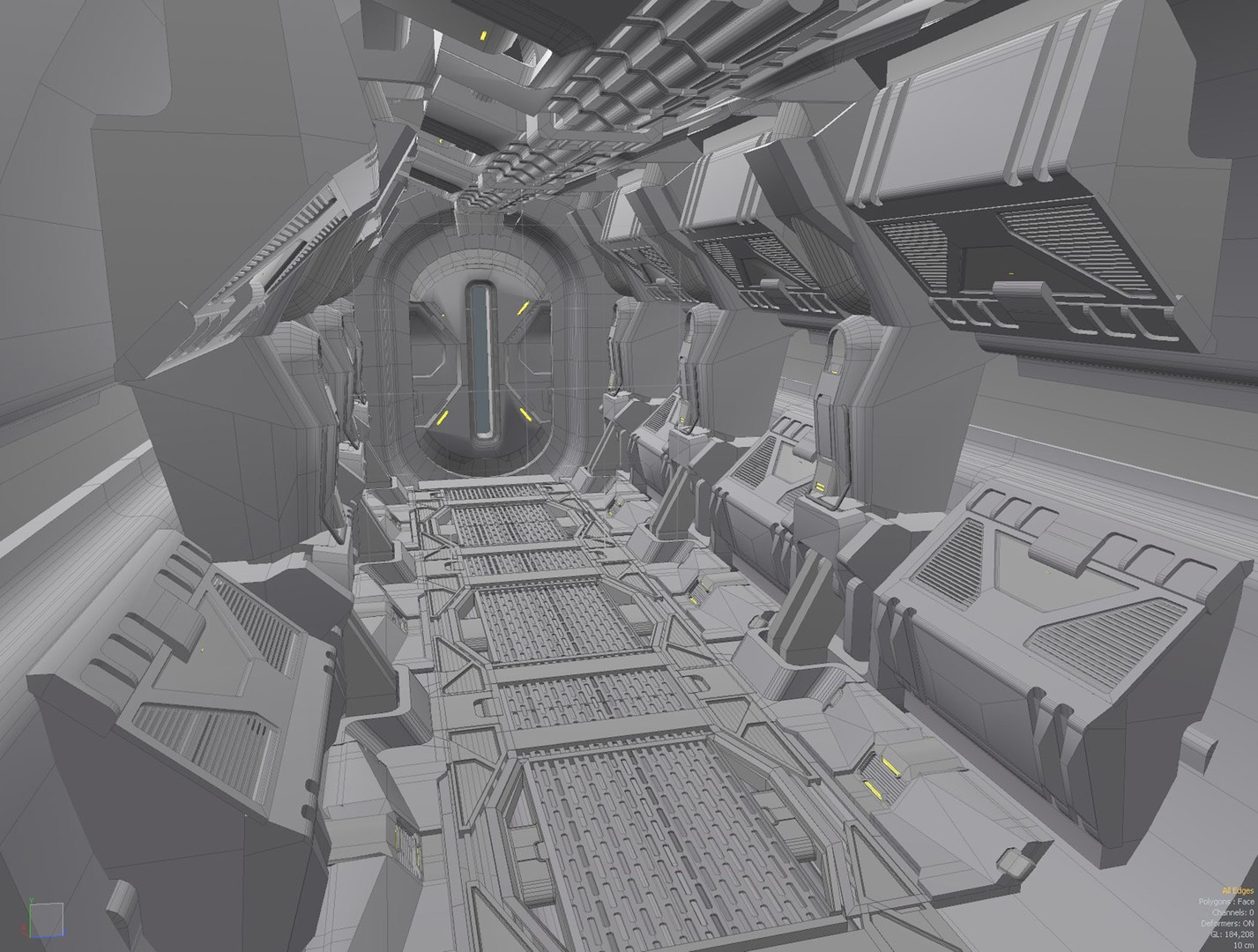 Sci Fi Corridor Concept Model - TurboSquid 1524418
