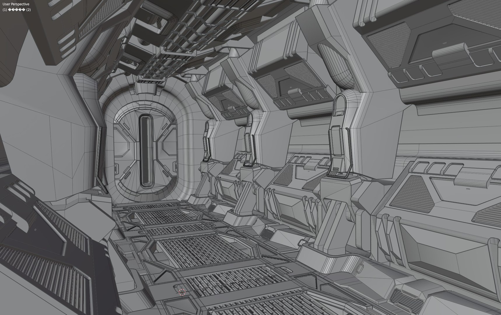 Sci Fi Corridor Concept Model - TurboSquid 1524418