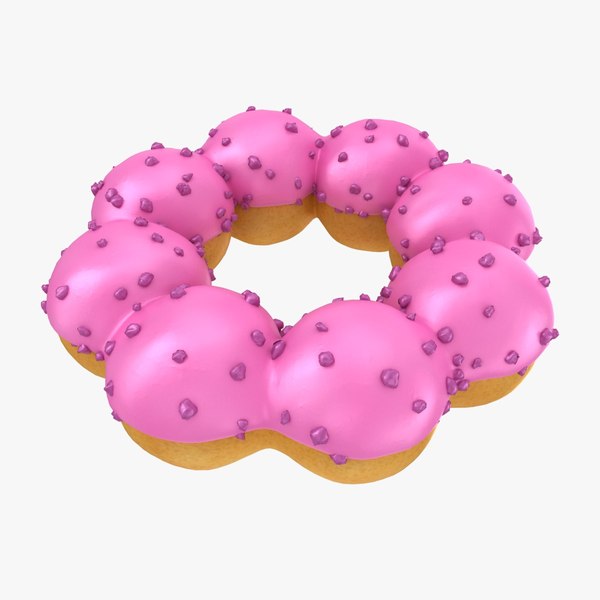 ポンデリングドーナツブルーベリークリスピー3dモデル Turbosquid
