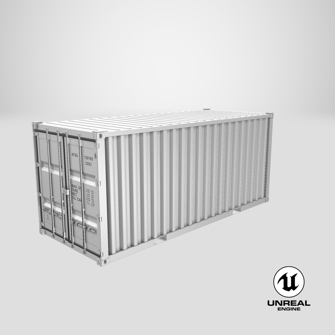 3D container 20 ft model https://p.turbosquid.com/ts-thumb/WU/7m4fob/N9/stemcell_unreal_render/png/1611390645/1920x1080/fit_q87/61a5dca0b337e4e0cb2400d3927cca31cd4234a3/stemcell_unreal_render.jpg