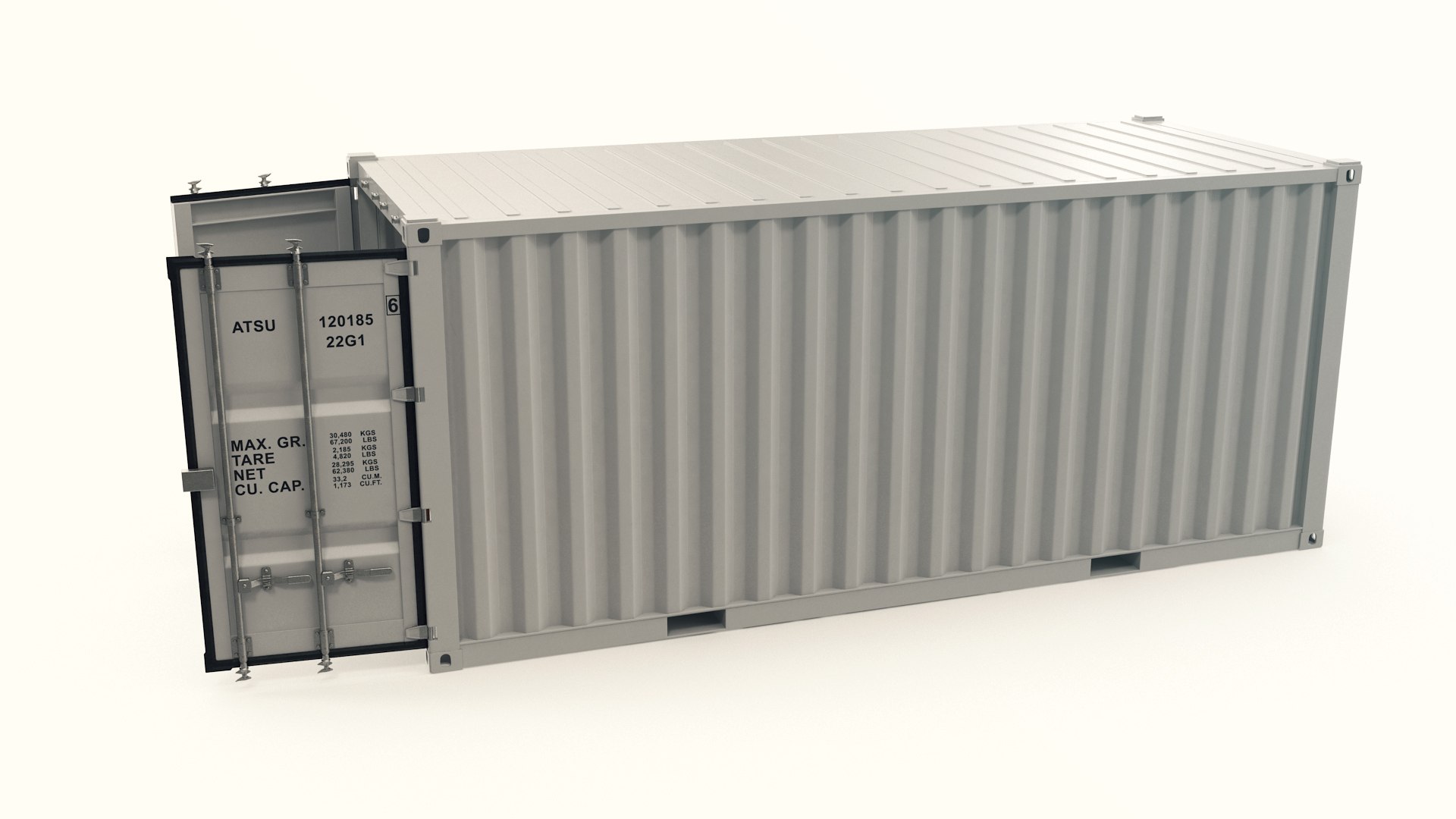 3D container 20 ft model https://p.turbosquid.com/ts-thumb/WU/7m4fob/TA/iso20ftcontainerclean0005/jpg/1610959601/1920x1080/fit_q87/20cf3a0772f0957ca6f4e2da70122c99dbde47f2/iso20ftcontainerclean0005.jpg