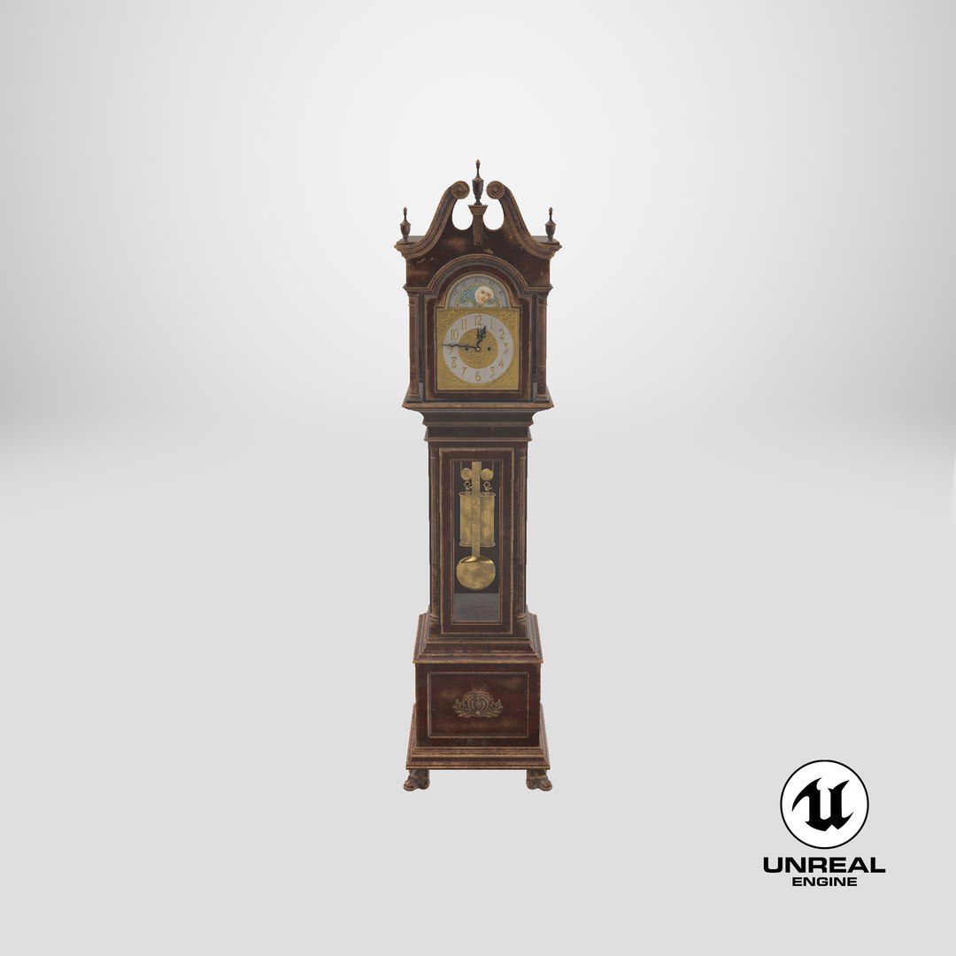 creepy grandfather clock 01 max