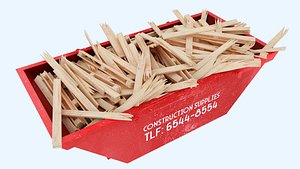 Industrial Container with broken pallets