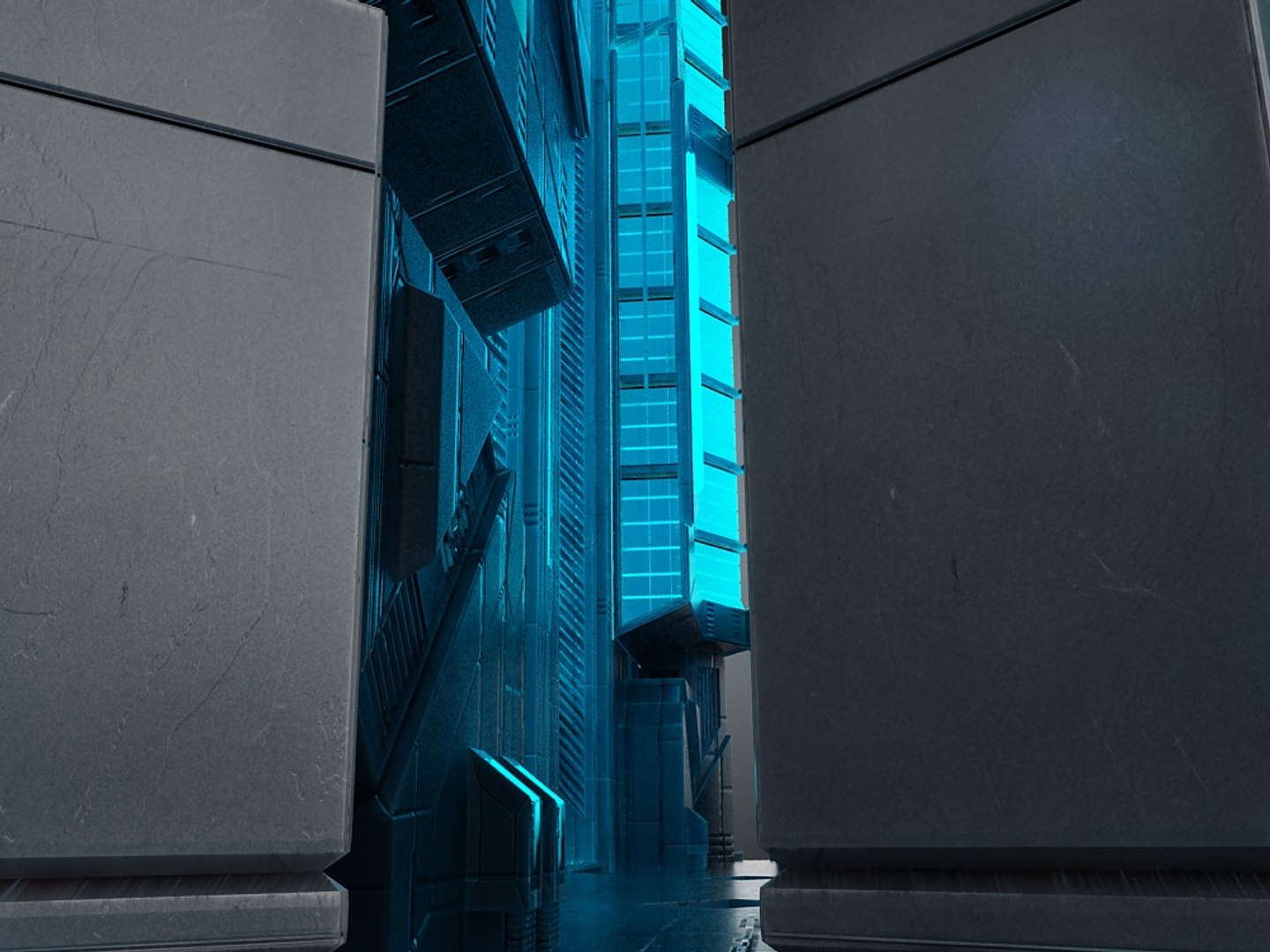 3d Sci Fi Futuristic Building Model