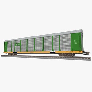 cinema4d train car autorack
