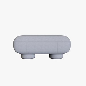 Big Foot Bench 3D model