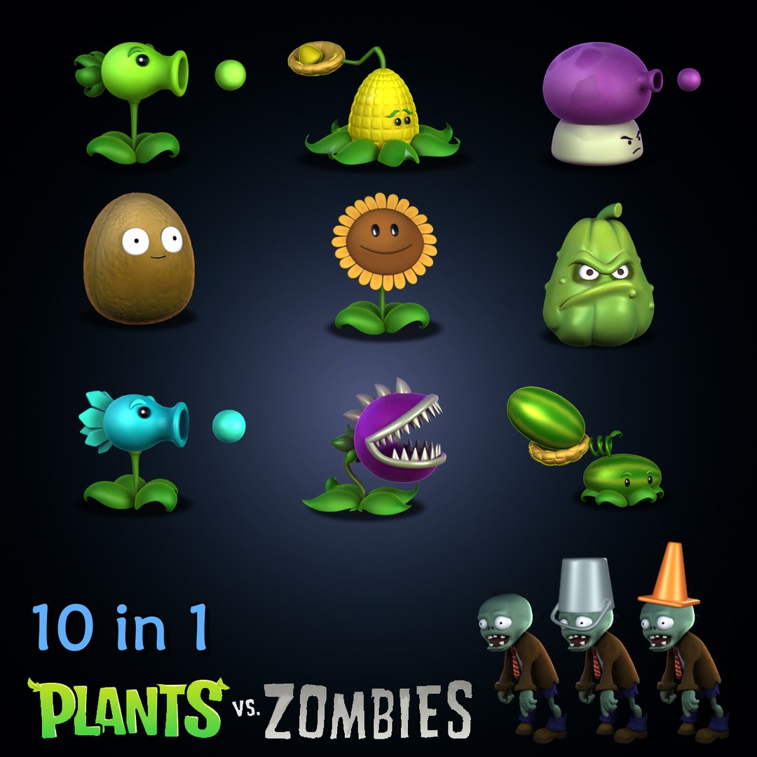 plants vs zombies 1 zombie characters