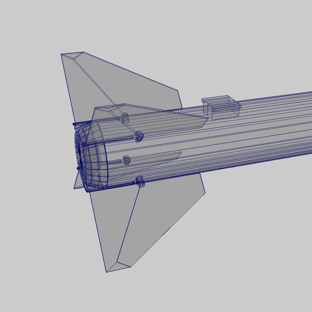 3ds Max Aim-120 Missile Amraam