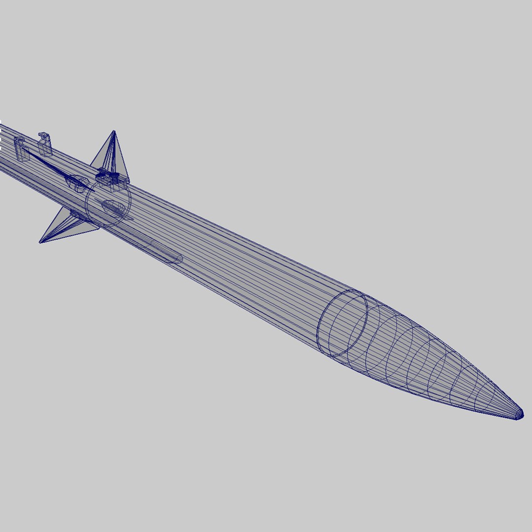 3ds Max Aim-120 Missile Amraam