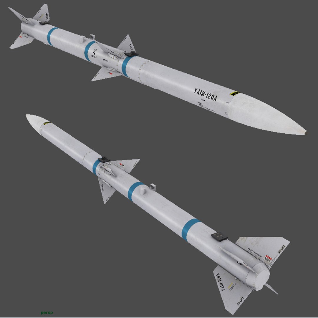 3ds Max Aim-120 Missile Amraam