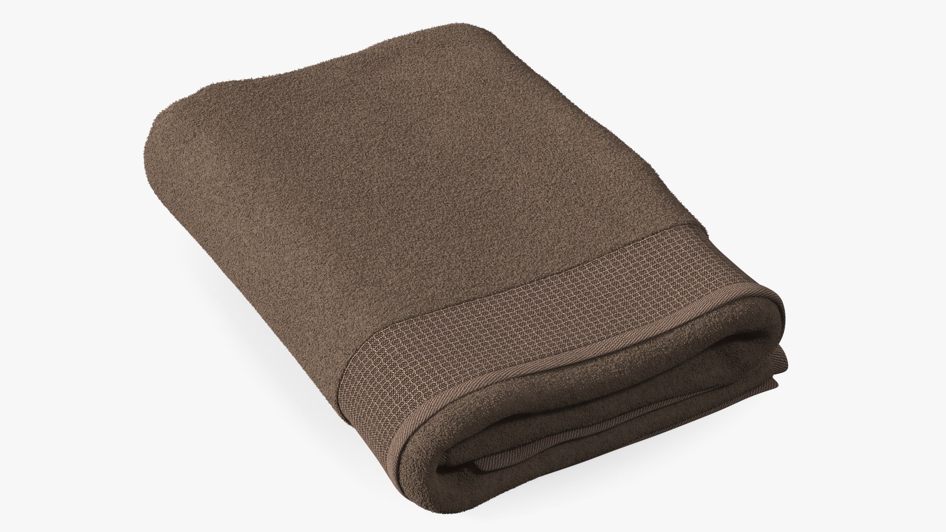Folded Bath Towel Fur 3D model preview