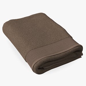 Folded Bath Towel Fur model