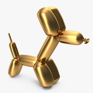 Jeff Koons Golden Balloon Dog