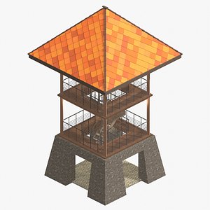 Tropical pavilion 26A49 3D