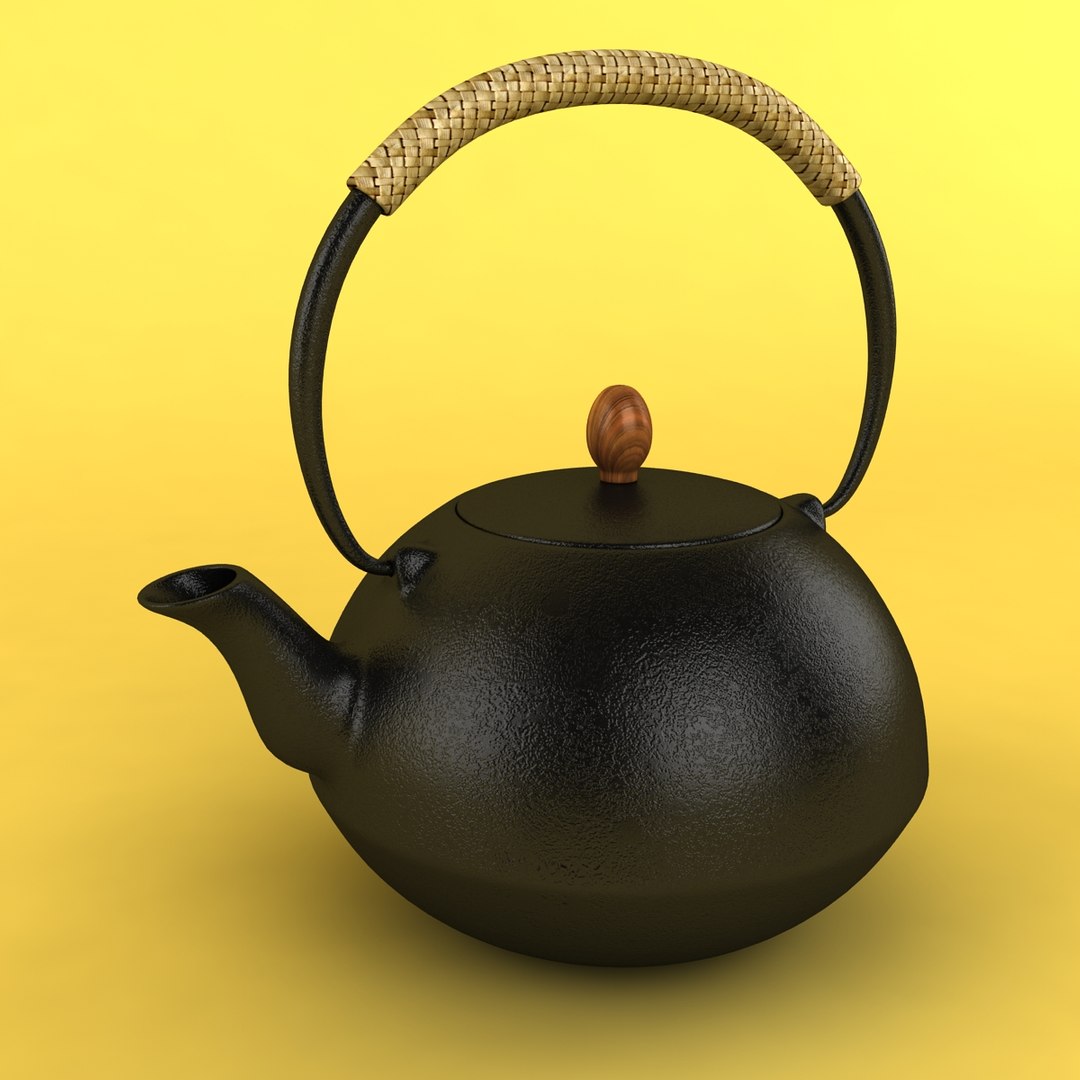 Iron Tea Kettle 3d Model