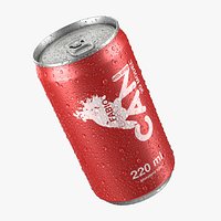 Beverage Can With Water Droplets 220ml
