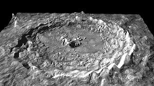 Tycho Lunar Crater 3D model
