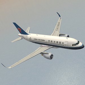 3D model Airbus A319neo China Southern Airlines