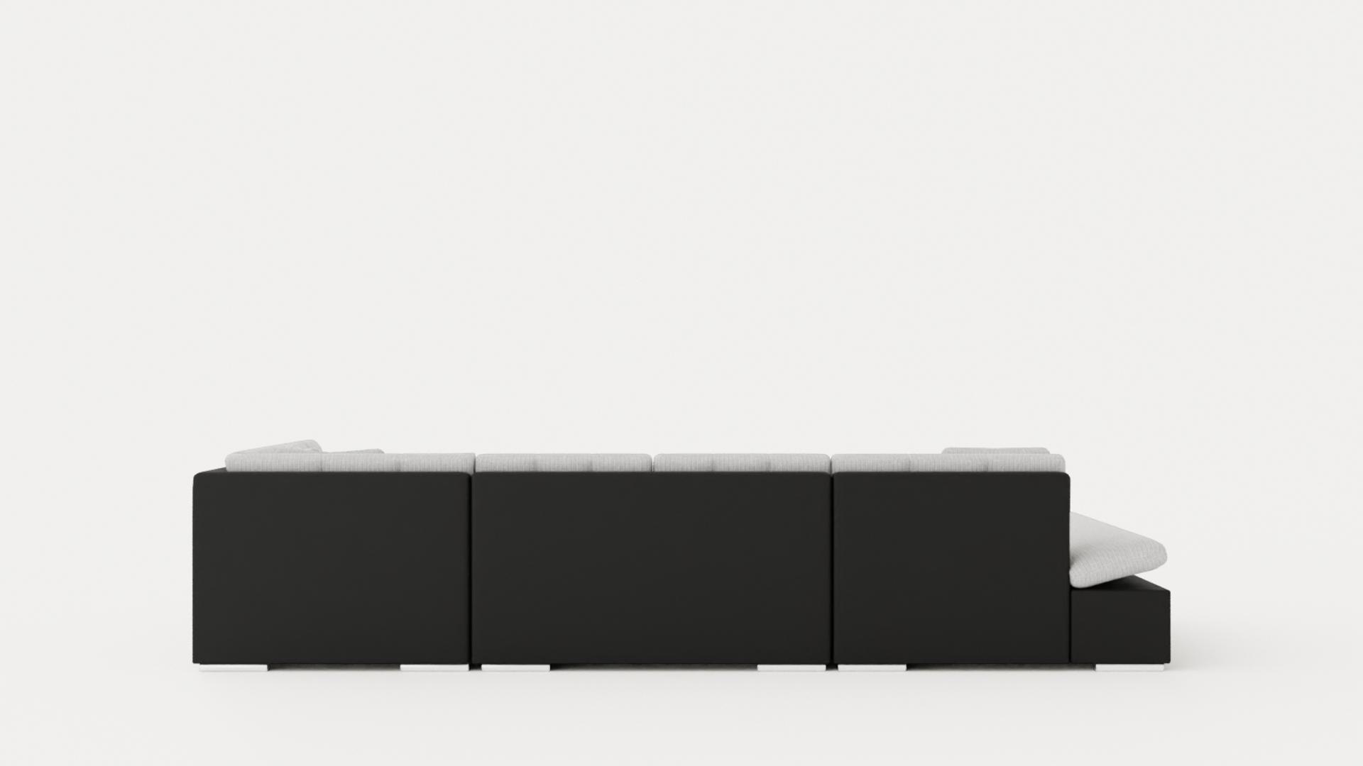 3D Zumar U Bed Sofa Divan With Storage Left Black Light Model ...