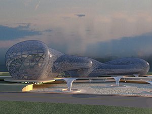 3D Futuristic Museum 2
