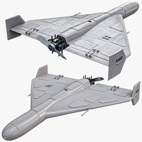 Rigged HESA-2 Shahed 136 Kamikaze UAV Drone PBR