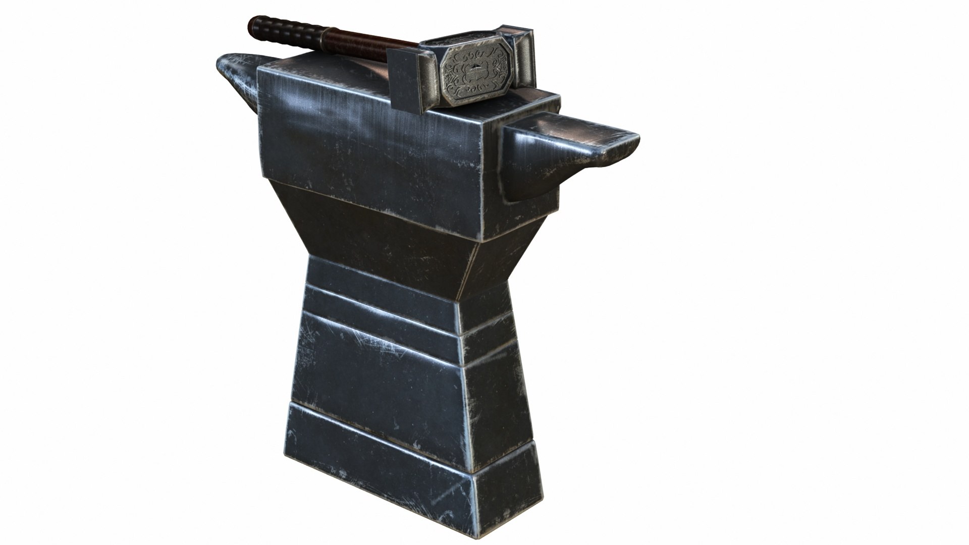 3D Blacksmith Anvil and Hammer model https://p.turbosquid.com/ts-thumb/WV/3rhIsY/1D/blacksmithanvil5/jpg/1657024380/1920x1080/fit_q87/89edb5a3f2f3ff237cc27c8cc7bd6fca4032bb38/blacksmithanvil5.jpg