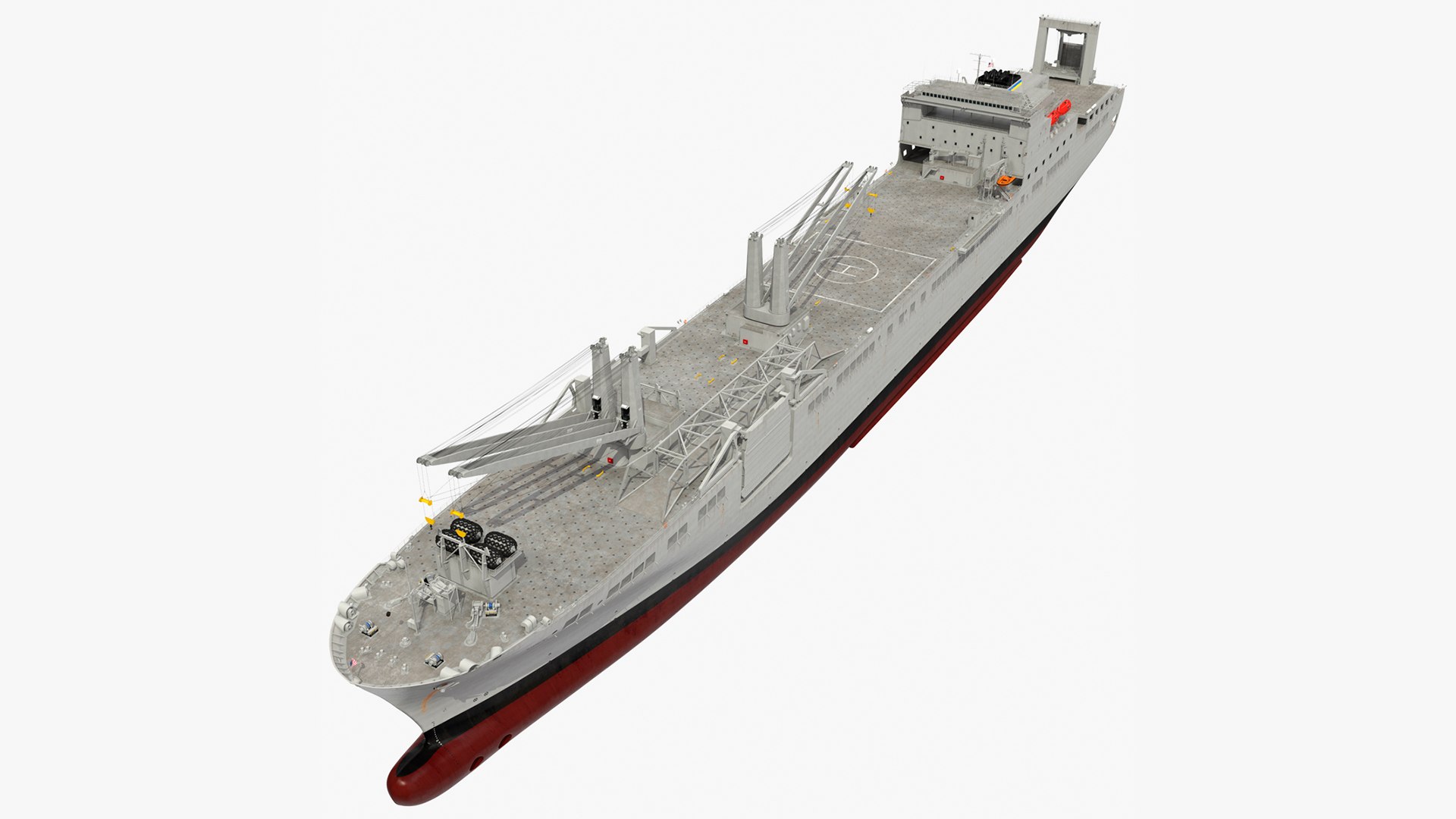 USNS Bob Hope Rigged 3D model preview
