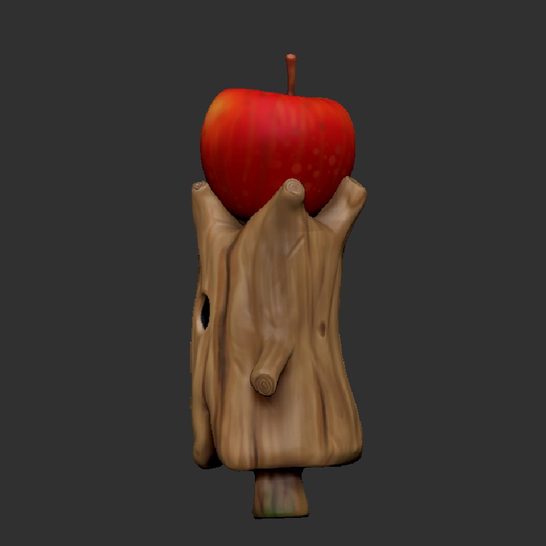 3D apple tree character games model - TurboSquid 1331363