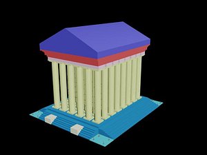3d artemis tempel model