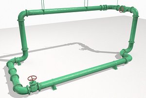 pack pipes pbr 3D model