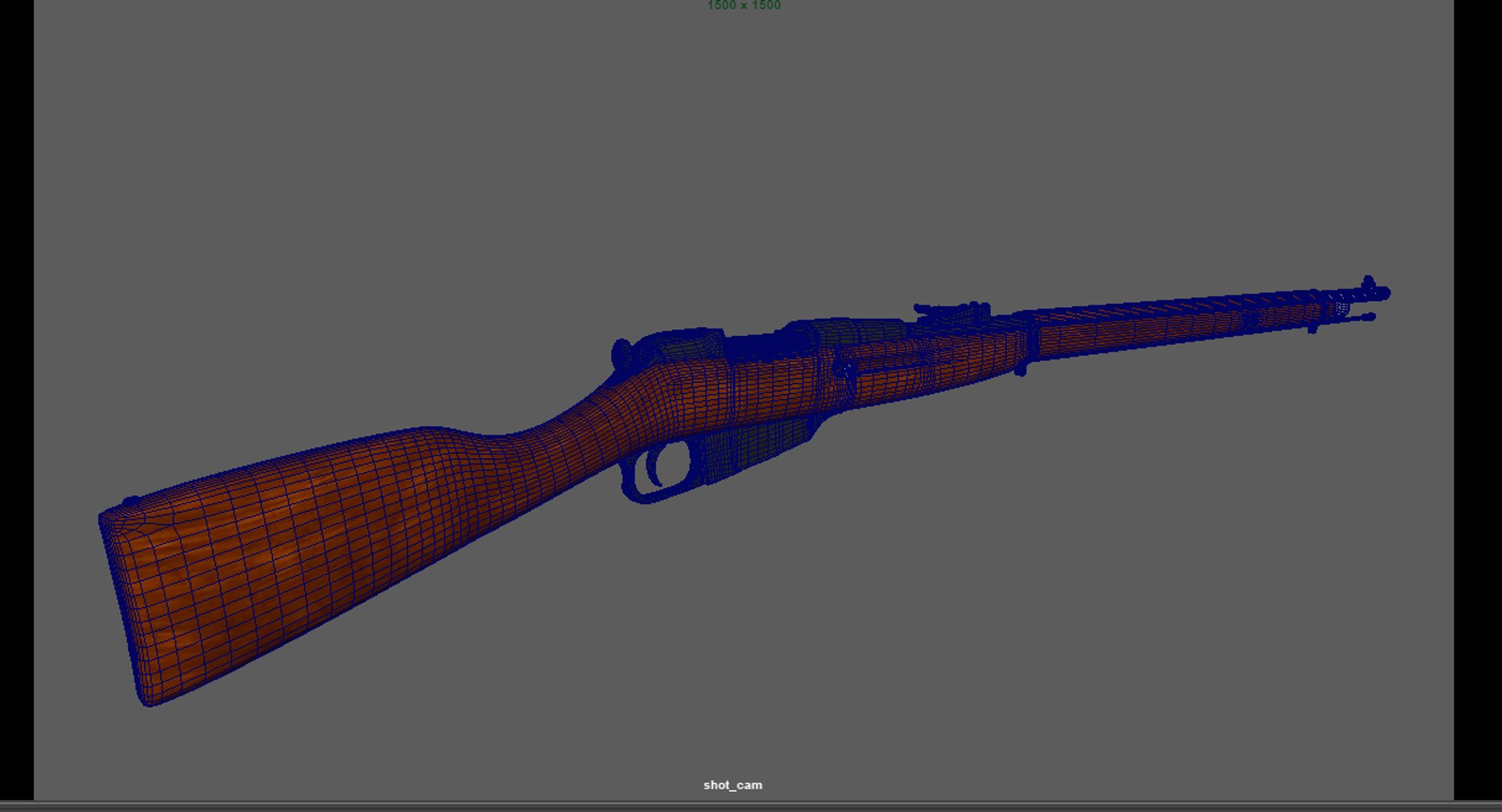 3D Mosin Nagant Bolt Action Rifle LowPoly Firearm Model - TurboSquid ...