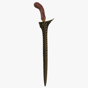 Lowpoly kris dagger 2