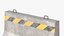 Warning Zone Jersey Barriers - City Props