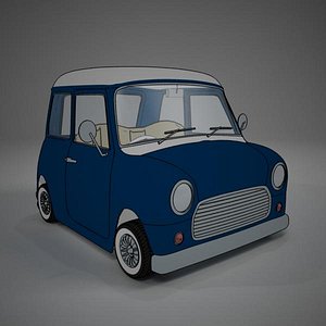cartoon minicar vray toon
