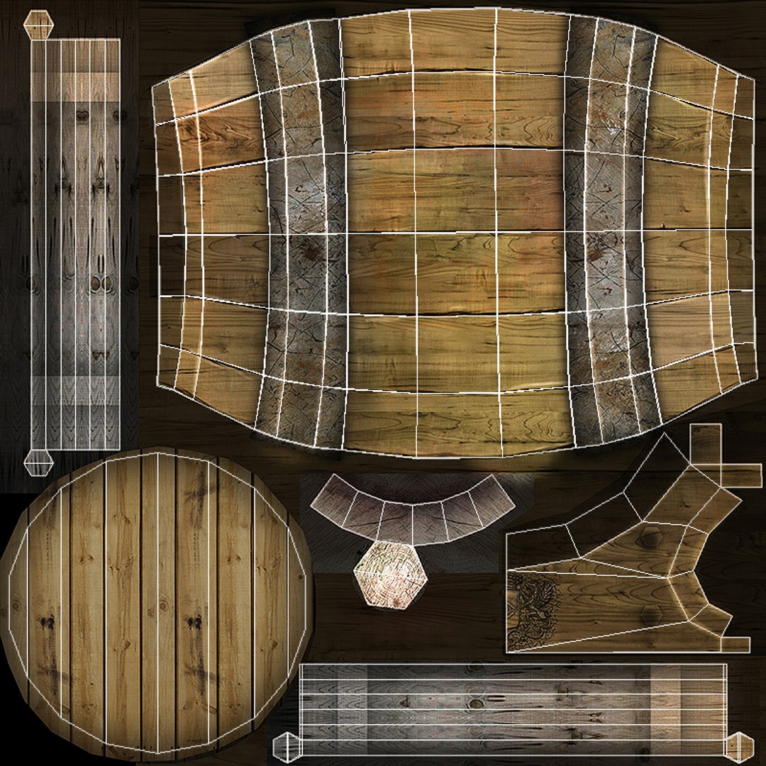 3d cartoon barrel