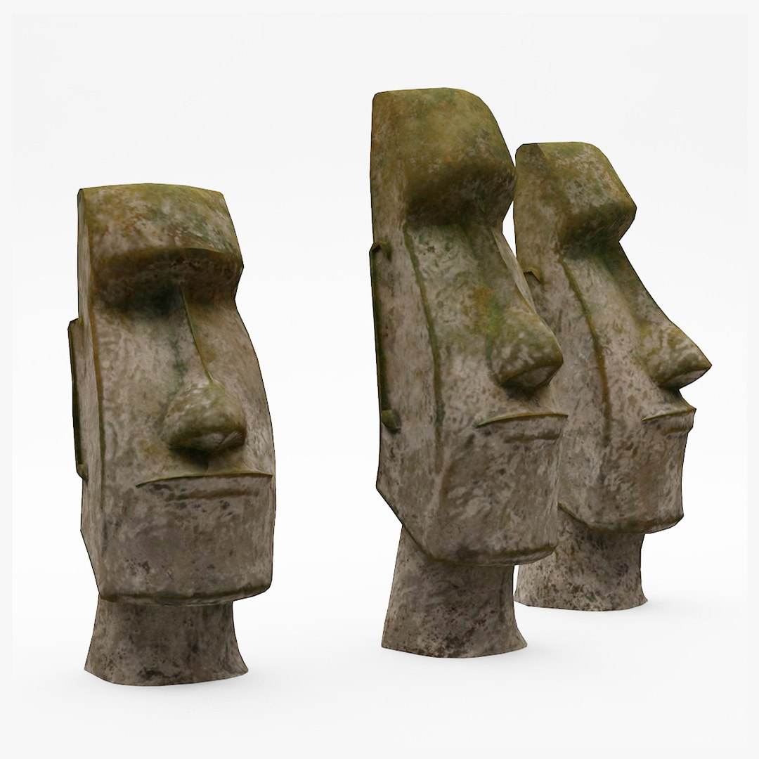 ISETAN 3D ART PROJECT × AUTO MOAI 🗿 Moai statue.・ OBJ File for ・Cults
