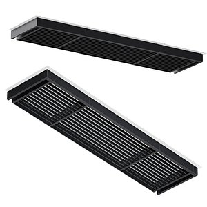 Slatted canopy canopy aluminum structure designer 3D model