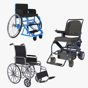 Wheelchairs 3D Models Collection