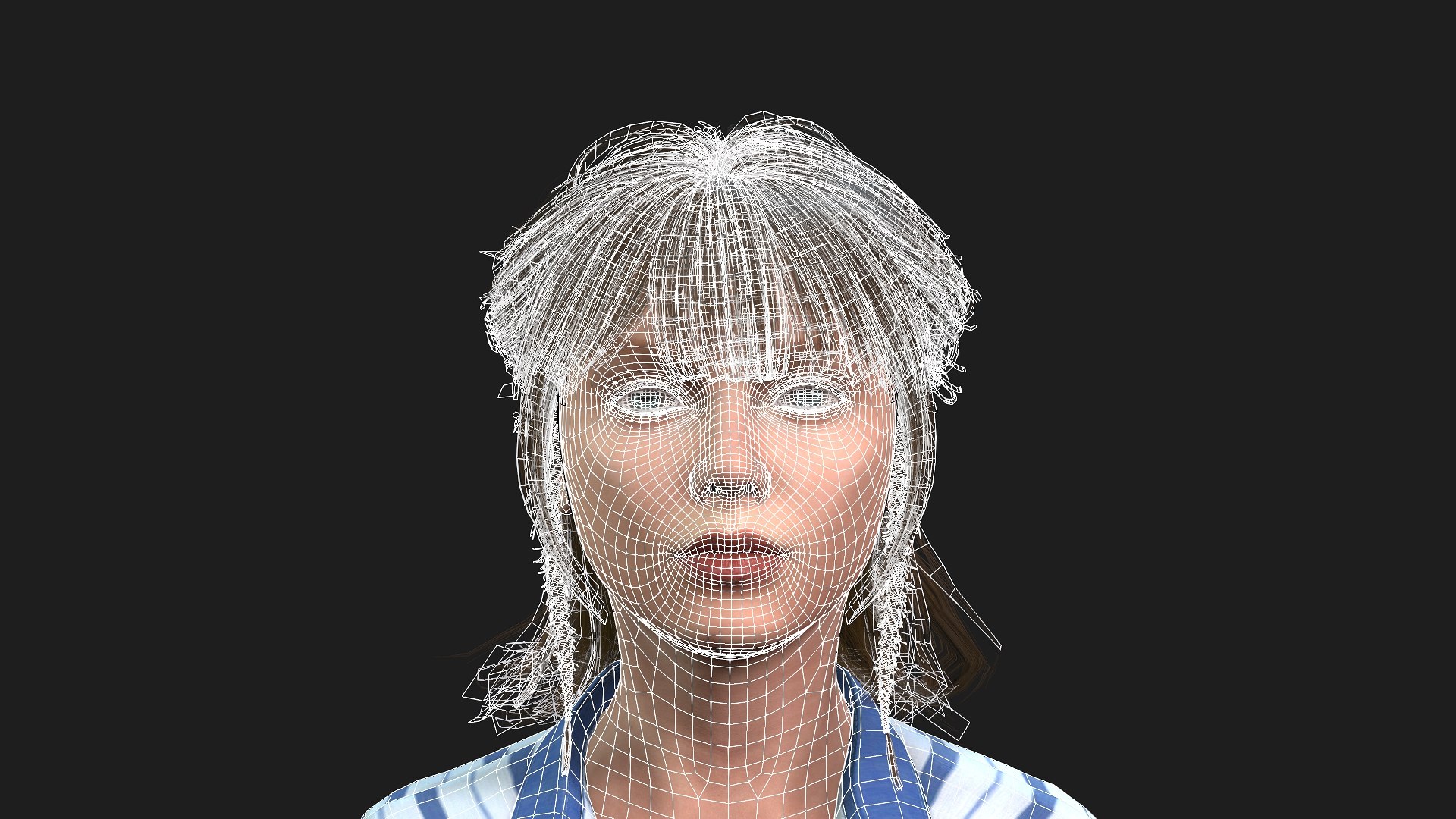3D Model Of A Girl Fully Rigged And Game And Animation Ready 3D Model ...