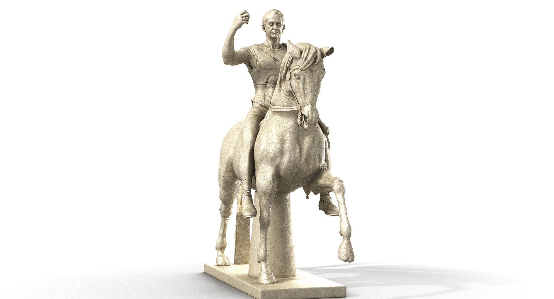 Equestrian Statue Marcus Nonius 3d Model