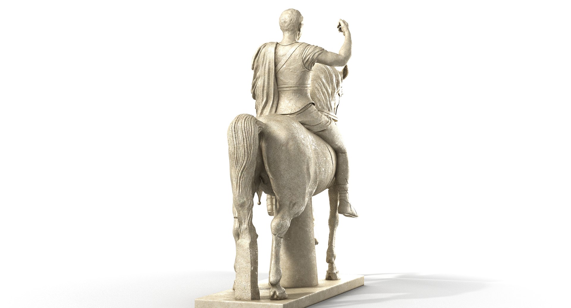 Equestrian Statue Marcus Nonius 3d Model