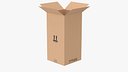 Cardboard Box 50x50x100 Half Open