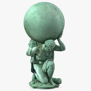 3D Portmeirion Hercules Statue