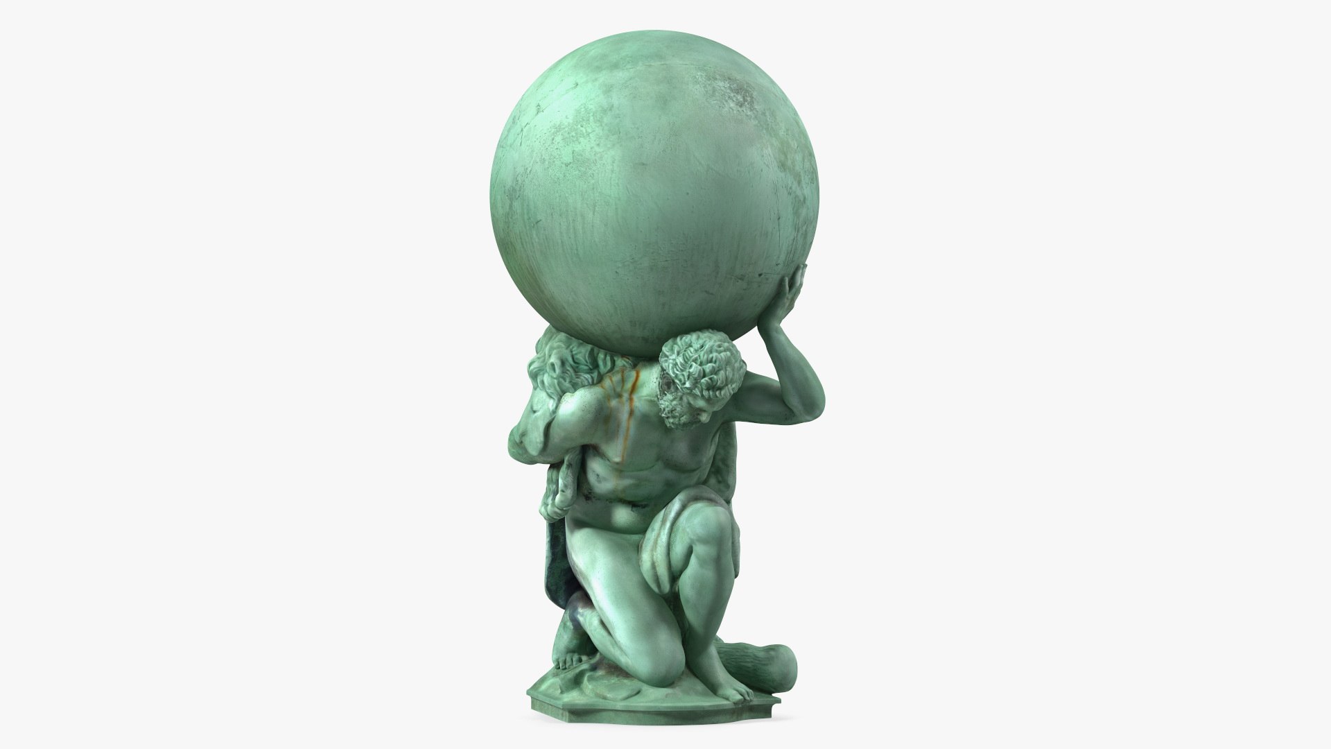 Portmeirion Hercules Statue 3D model preview