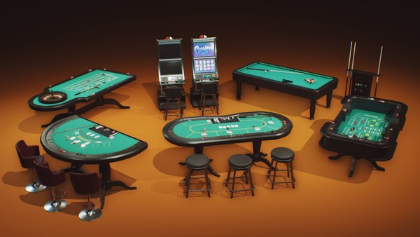 3D model pbr casino pack ue4